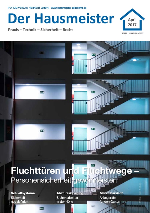 Ausgabe April 2017 Fluchttüren und Fluchtwege