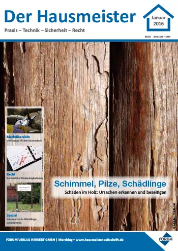Ausgabe Januar 2016 Schimmel, Pilze, Schädlinge