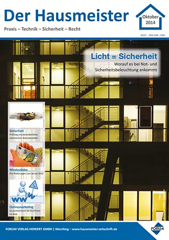 Ausgabe Oktober 2014 Licht = Sicherheit