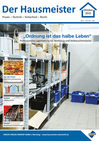 Ausgabe Oktober 2015 „Ordnung ist das halbe Leben“