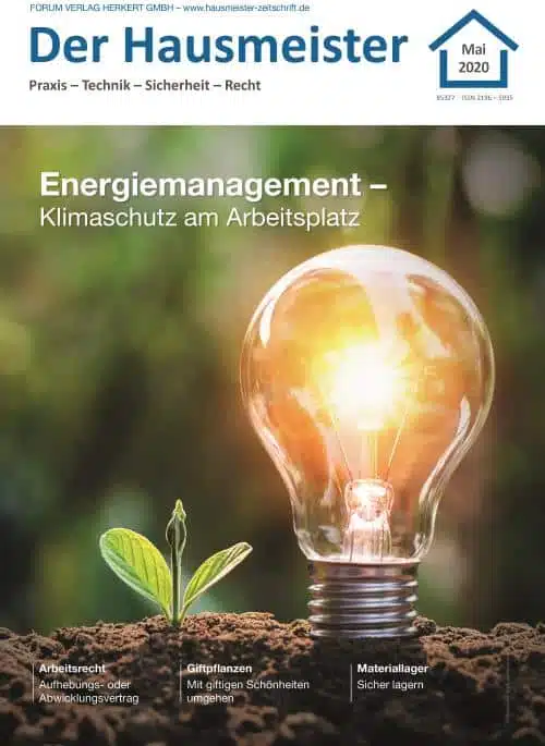Ausgabe Mai 2020 Energiemanagement – Klimaschutz am Arbeitsplatz