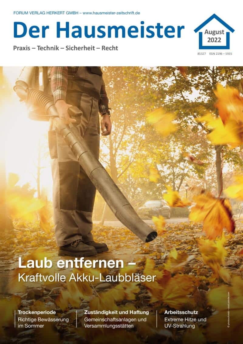 Ausgabe August 2022 Laub entfernen