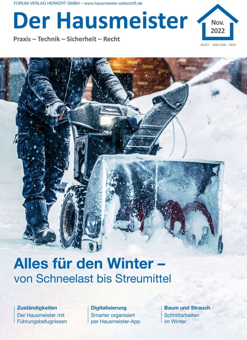 Ausgabe November 2022 Winterdienst – Streugut und Streumittel