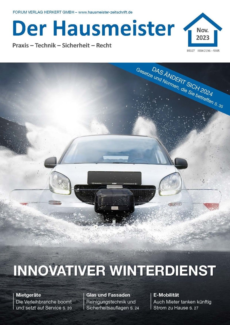Ausgabe November 2023 Innovationen für den Winterdienst
